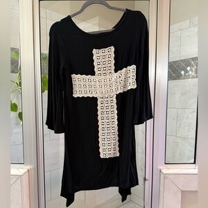 Boutique Top with Cross Design